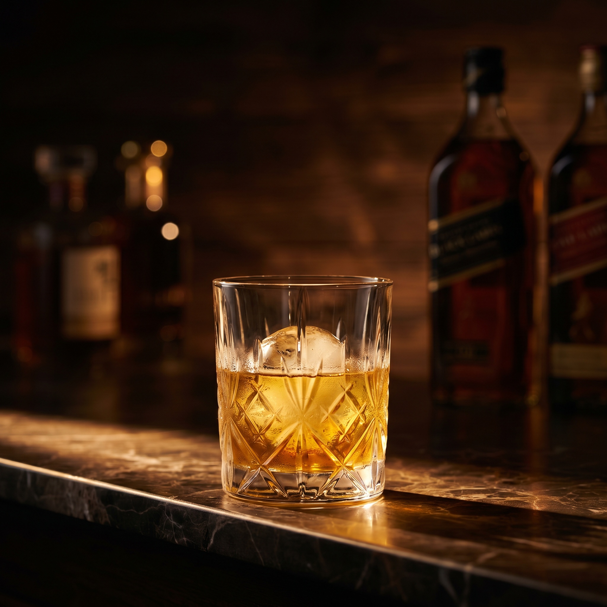 グラスとボトル