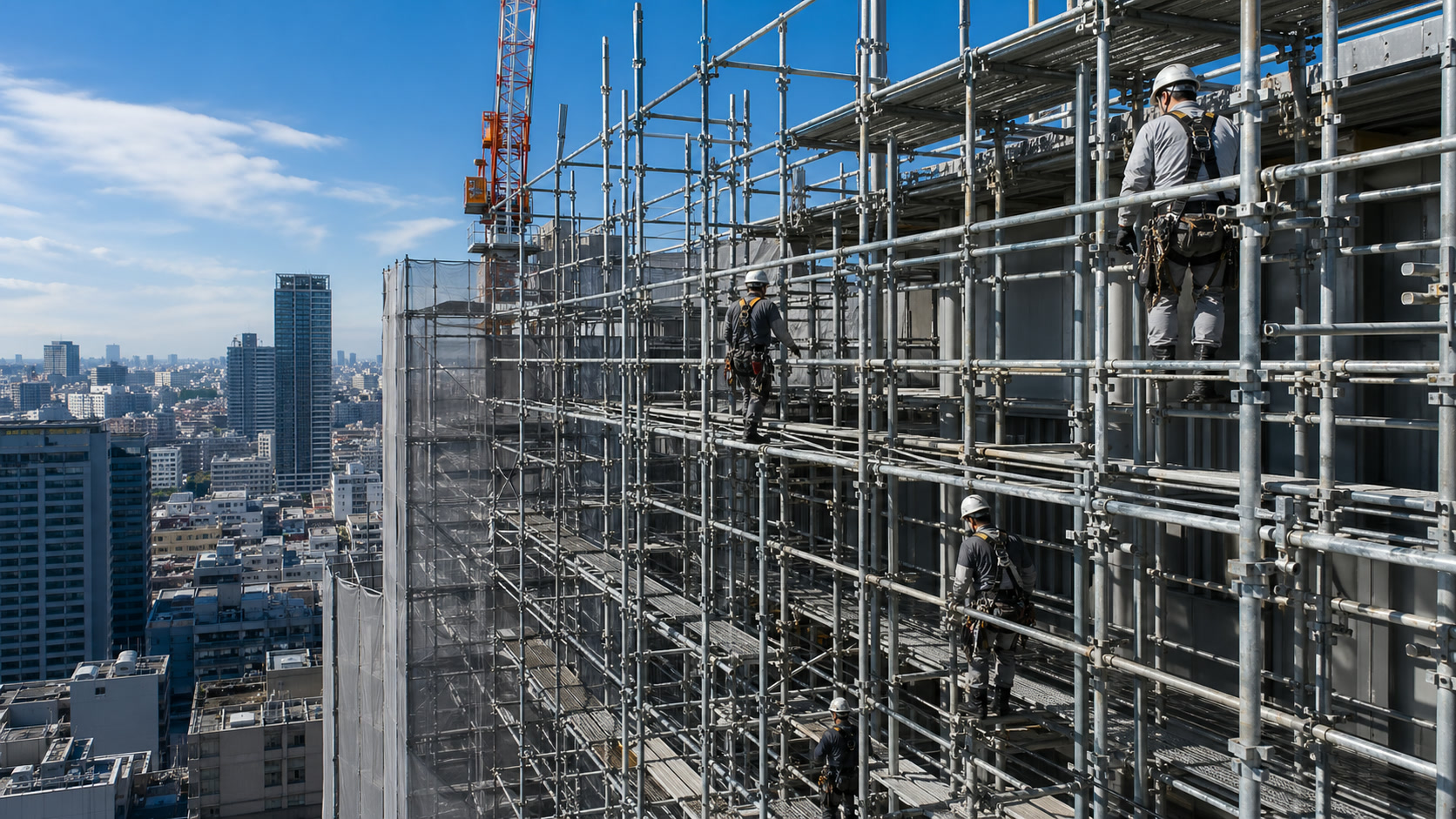 足場工事の現場