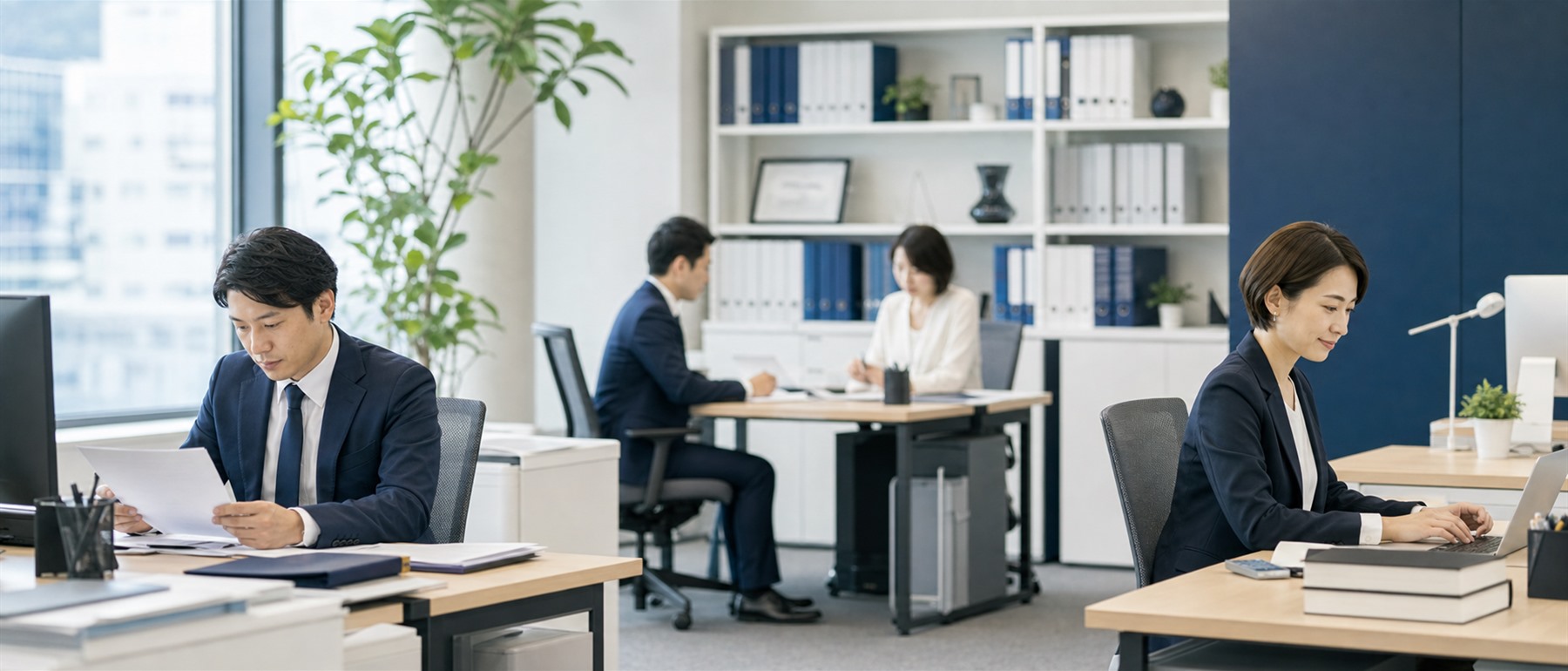 事務所の様子とスタッフ