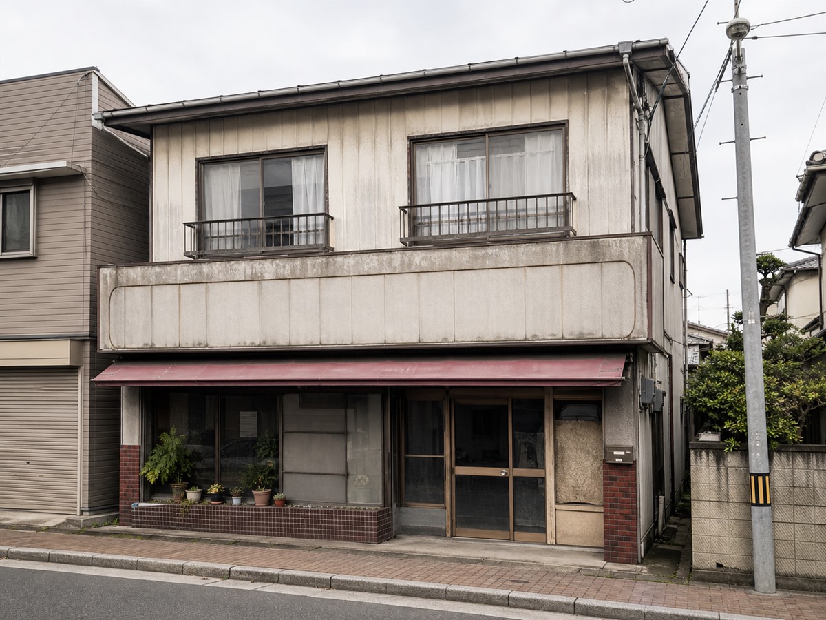 施工前の店舗外観