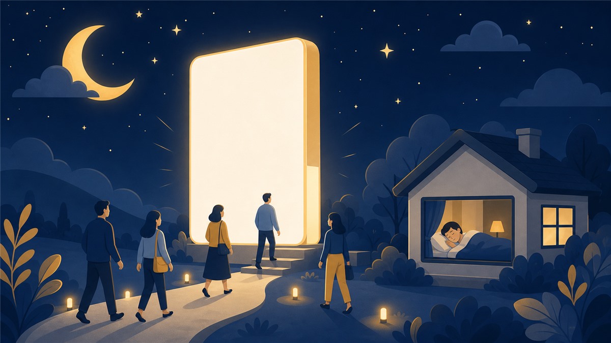 24時間働く名刺としてのホームページを表すイラスト